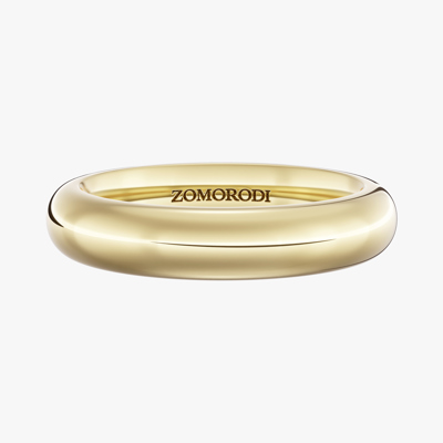 Wide Deniz 18K Gold Wedding Ring